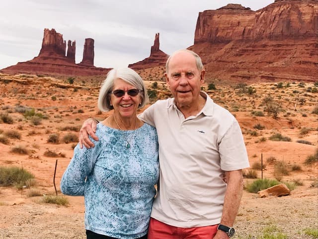 Al and Mary Jane in the Southwest USA.